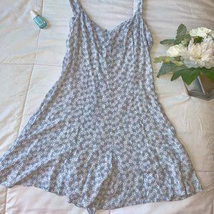 Mini Blue Floral Romper